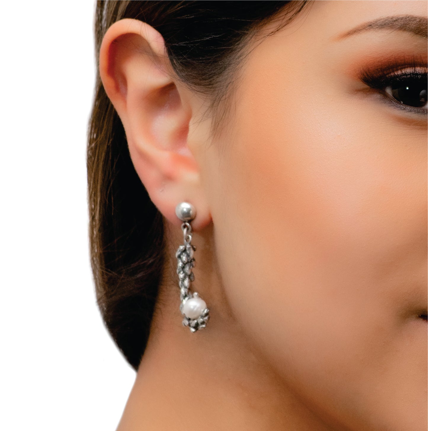 ARETES LLANTEN PERLADO