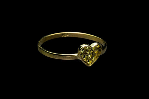 ANILLO CORAZON EN ORO DE 18 KILATES
